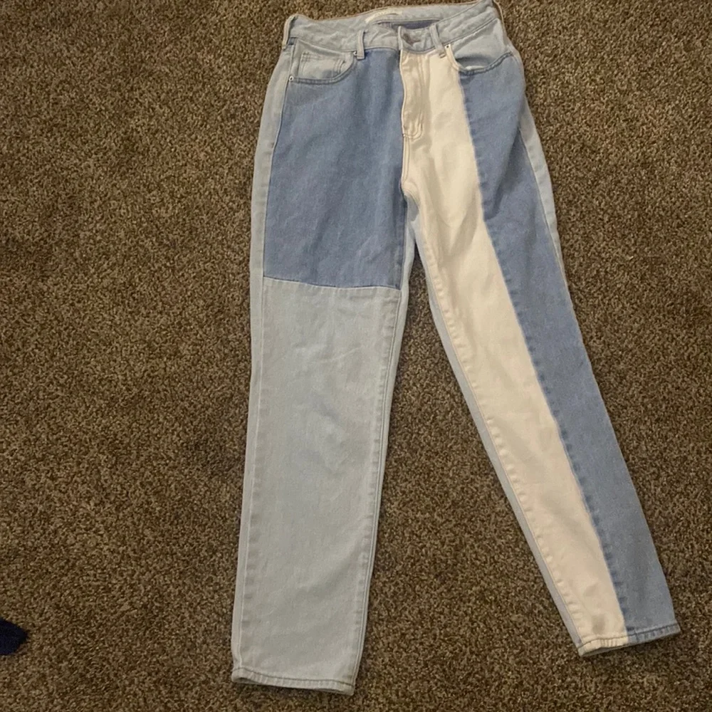 Cute patchwork packing jeans - Picture 1 of 4